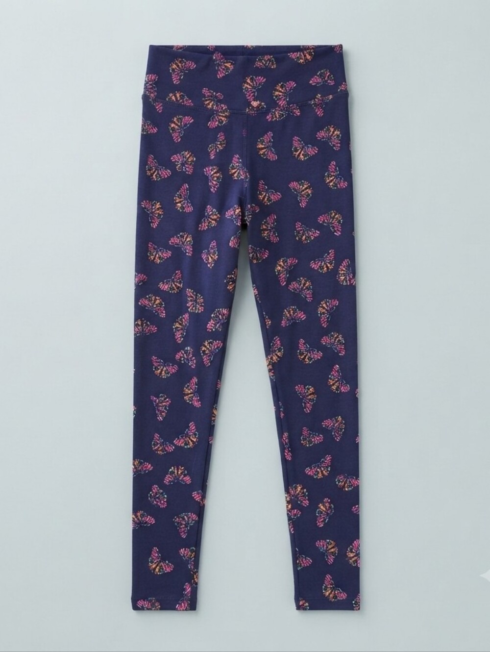 LuLaRoe Leggings Womens One Size OS Navy Blue Pink Yellow Tie Dye Butterfly Prin